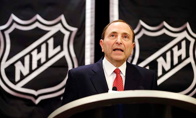 "You really have to limit replay to things that are clear, crystal clear," Gary Bettman said.